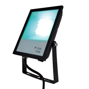 TCP Smart Outdoor Floodlight RGBCCT Adjustable Colour and Temperature Weatherproof Design for Versatile Outdoor Lighting