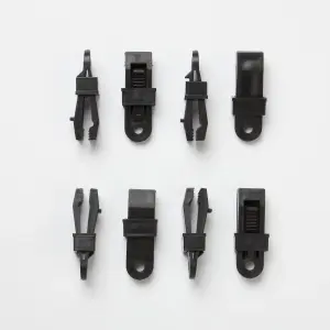 Black Tarpaulin clip, Pack of 8