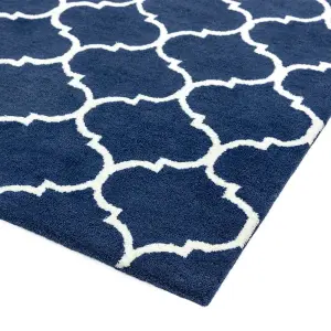 Blue Camel Luxurious Modern Geometric Handmade Rug For Living Room Bedroom & Dining Room-160cm X 230cm