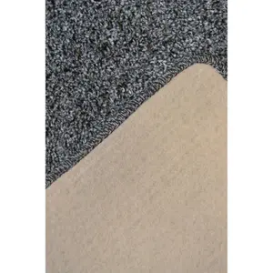 Melrose Relay Recycled Fabric Eco Friendly Charcoal Medium Area Rug 100/150cm