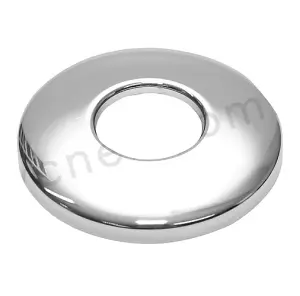 PEPTE 32mm Hole Collar Rose Cover for Sink Basin Drain Waste Trap Chromed Steel