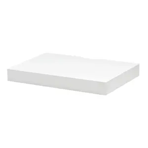 Shelf Depot White Floating Shelf with Cable Cutout (L)445mm (D)300mm