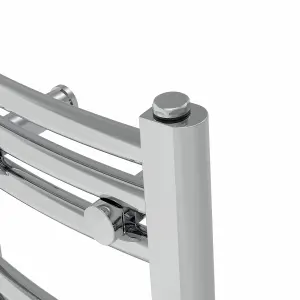 Right Radiators 800x300 mm Curved Heated Towel Rail Radiator Bathroom Ladder Warmer Chrome