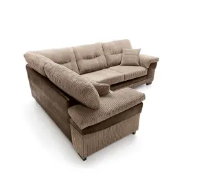 Samson Corner Sofa in Brown Left Facing