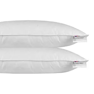 Homescapes Goose Feather & Down Euro Continental Pillow Pair - 40cm x 80cm (16"x32")