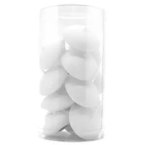 White Floating Candles, Pack of 15, Unscented, Long Burning Time, Tealights Candles, Romantic Decoration Wedding Dinner Christmas