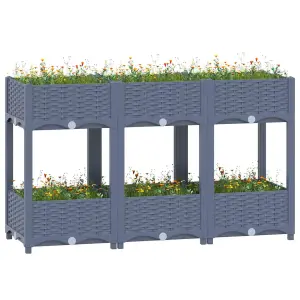 Berkfield Raised Bed 120x40x71 cm Polypropylene