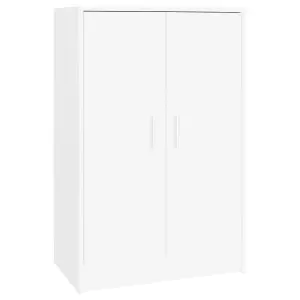 Berkfield Shoe Cabinet White 60x35x92 cm Engineered Wood