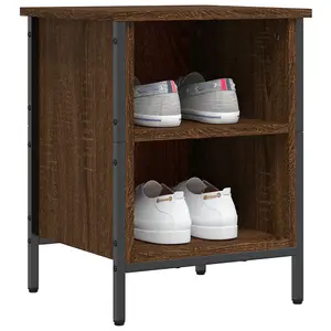 Shoe Cabinet Brown Oak 38x35x50 cm Engineered Wood