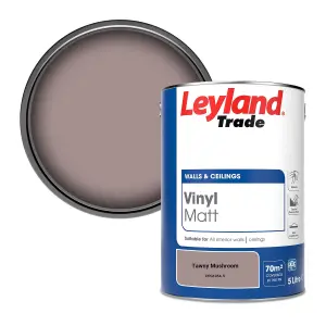 Leyland Trade Vinyl Matt Walls & Ceilings Emulsion Paint Tawny Mushroom (PPG1054-5) 5L