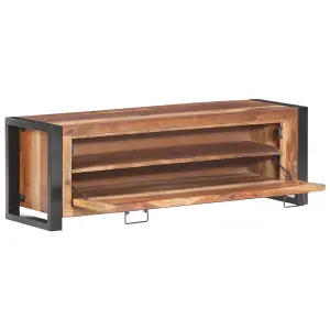 Berkfield Shoe Cabinet 120x35x40 cm Solid Wood