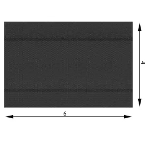 Pool Cover - rectangular, floating, protects and warms the water - 400 x 600 cm black