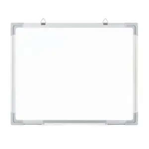 Magnetic Whiteboard Wall Hanging 10 Colour Magnets Marker Pens Memo Notice Board - 50cm x 40cm