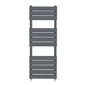 Rinse Flat Panel Anthracite Bathroom Heated Towel Rail Ladder Radiator Warmer 1200x450mm