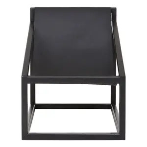 Interiors by Premier Kendari Black Cubic Frame Chair