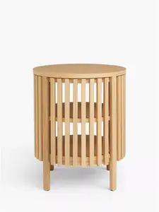 John Lewis Slatted Side Table, Natural