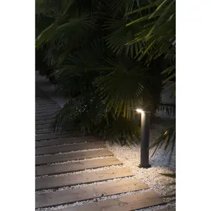 Luminosa Lotus Outdoor LED Dark Grey Bollard Lamp 18W 3000K IP65