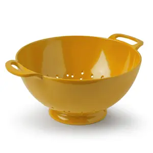 Zeal Premium Melamine Colander, Large 24cm, Mustard