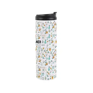 Cleaner Travel Mug - Novelty Cleaning Housekeeper Gift - Stainless Steel Vacuum-Sealed Double-Walled Hot/Cold Drinks Travel Flask