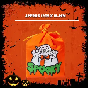 Halloween Bag with Creepy Sounds Halloween Party, Trick or Treat  Ghost Orange