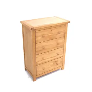 Lugo 4 Drawer Chest of Drawers Wood Knob