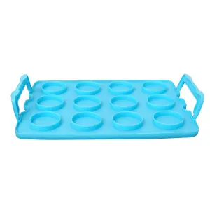 Oypla Blue 3 Tier 36 Cupcake Plastic Carrier Holder Storage Container