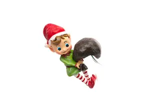 Pot Buddies Christmas Naughty Elf Plant Pot Hanger