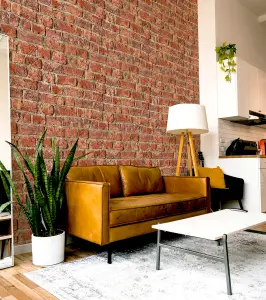 Arthouse Urban Brick Red Wallpaper