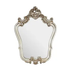 Interiors by Premier Champagne Finish Rose Crest Wall Mirror