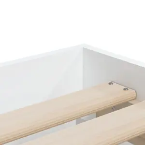 Berkfield Bed Frame with Drawers without Mattress White 90x200 cm