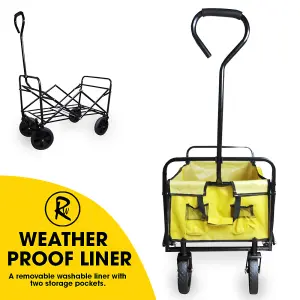 RocwooD Folding Trolley Cart 70KG Festival Garden Outdoor