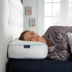 Snuggledown Cool Memory Foam Pillow 1 Pack Firm Support Side Sleeper Orthopaedic Zipped Cover 64x38cm