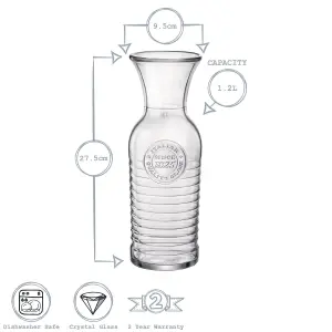 Bormioli Rocco - Officina 1825 Glass Carafe - 1.2 Litre