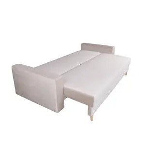 Silla 3 Seater Sofa Bed - Beige (Paros2)