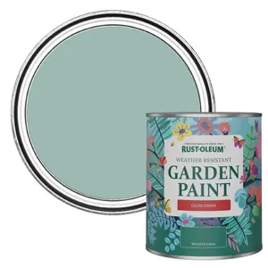 Rust-Oleum Coastal Blue Gloss Garden Paint 750ml