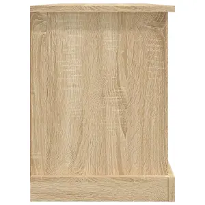 Berkfield TV Cabinet Sonoma Oak 99.5x35.5x48 cm Engineered Wood