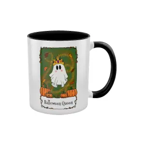 Grindstore Halloween Queen Ghost Tarot Inner Two Tone Mug White (One Size)