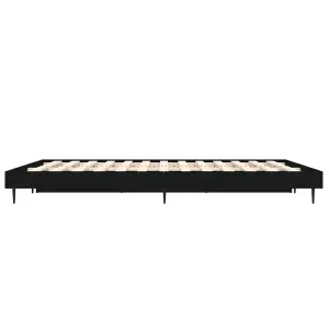 Berkfield Bed Frame Black 135x190 cm 4FT6 Double Engineered Wood