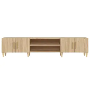 Berkfield TV Cabinet Sonoma Oak 180x31.5x40 cm Engineered Wood