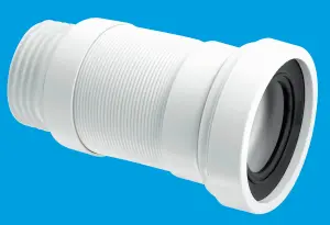 McAlpine WC-F23S 97-107mm Inlet x 3.5"/90mm Outlet Flexible WC Connector