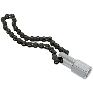 1/2" Sq Drive Oil Filter Chain Wrench - 135mm Capacity - Heavy Duty Chain