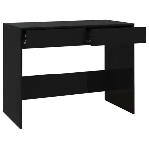 Berkfield Desk Black 101x50x76.5 cm Engineered Wood