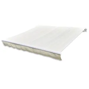 Awning Top Sunshade Canvas Cream 6x3m (Frame Not Included)