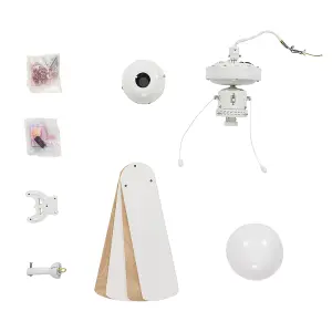 ValueLights White Ceiling Fan Light