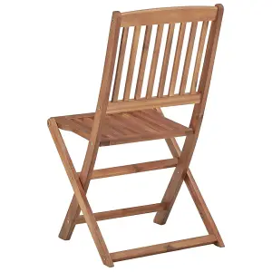 Berkfield Folding Outdoor Chairs 8 pcs Solid Acacia Wood