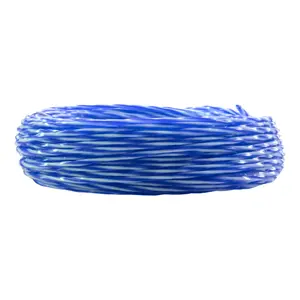 15m x2.00mm of strimmer/trimmer line,blue/white twist line gives you more cutting edge for cleaner and quicker cut