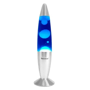 Innoteck 13" Soothing Motion Lava Lamp - White Lava, Blue Liquid