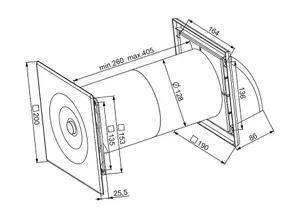 125mm Single Room Heat Recovery Kit Extractor Fan Supply