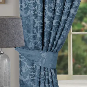 Home Curtains Buckingham Tiebacks Duckegg (PAIR)