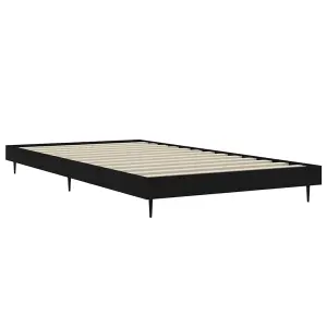 Berkfield Bed Frame Black 90x190 cm 3FT Single Engineered Wood